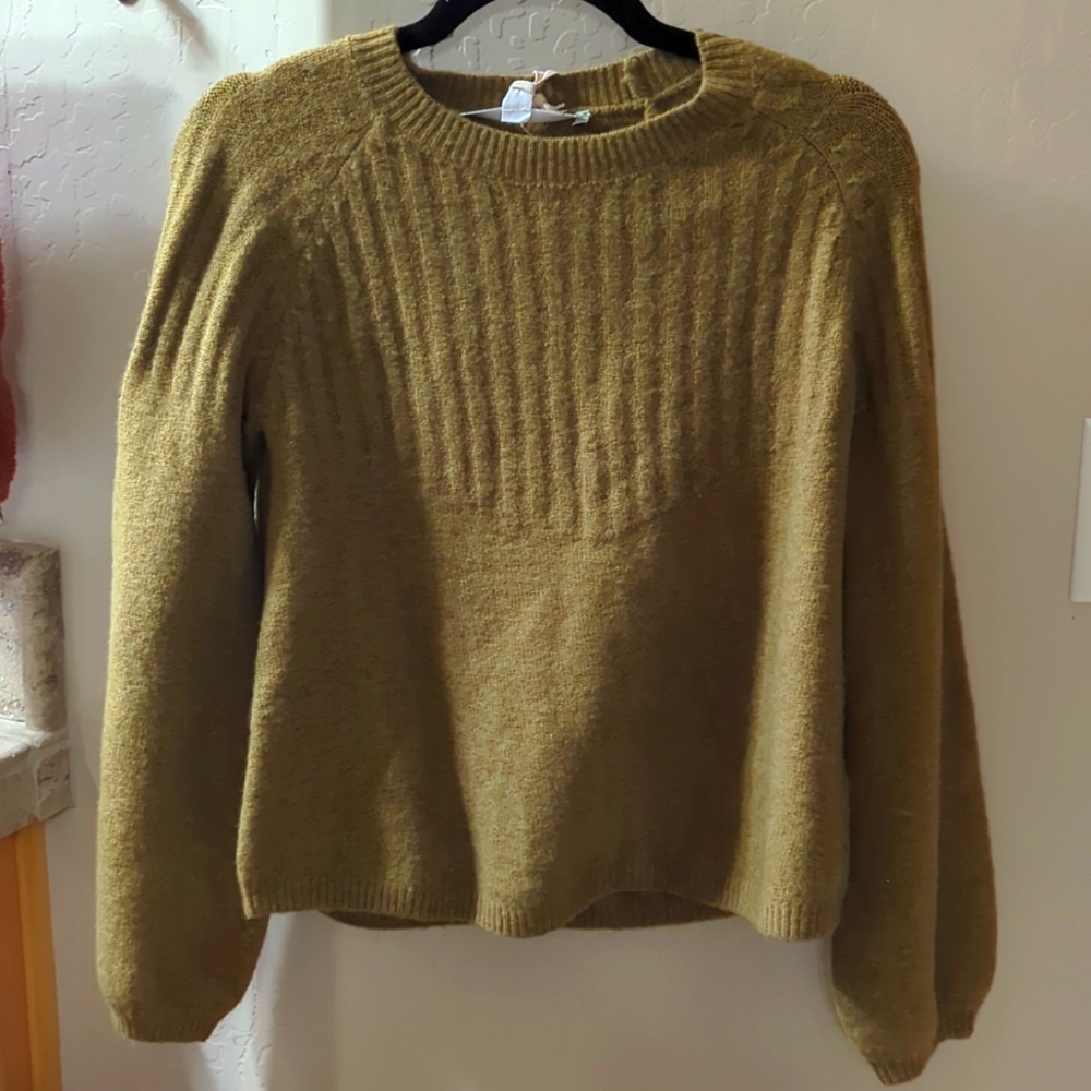 Olive Green Crew Sweater